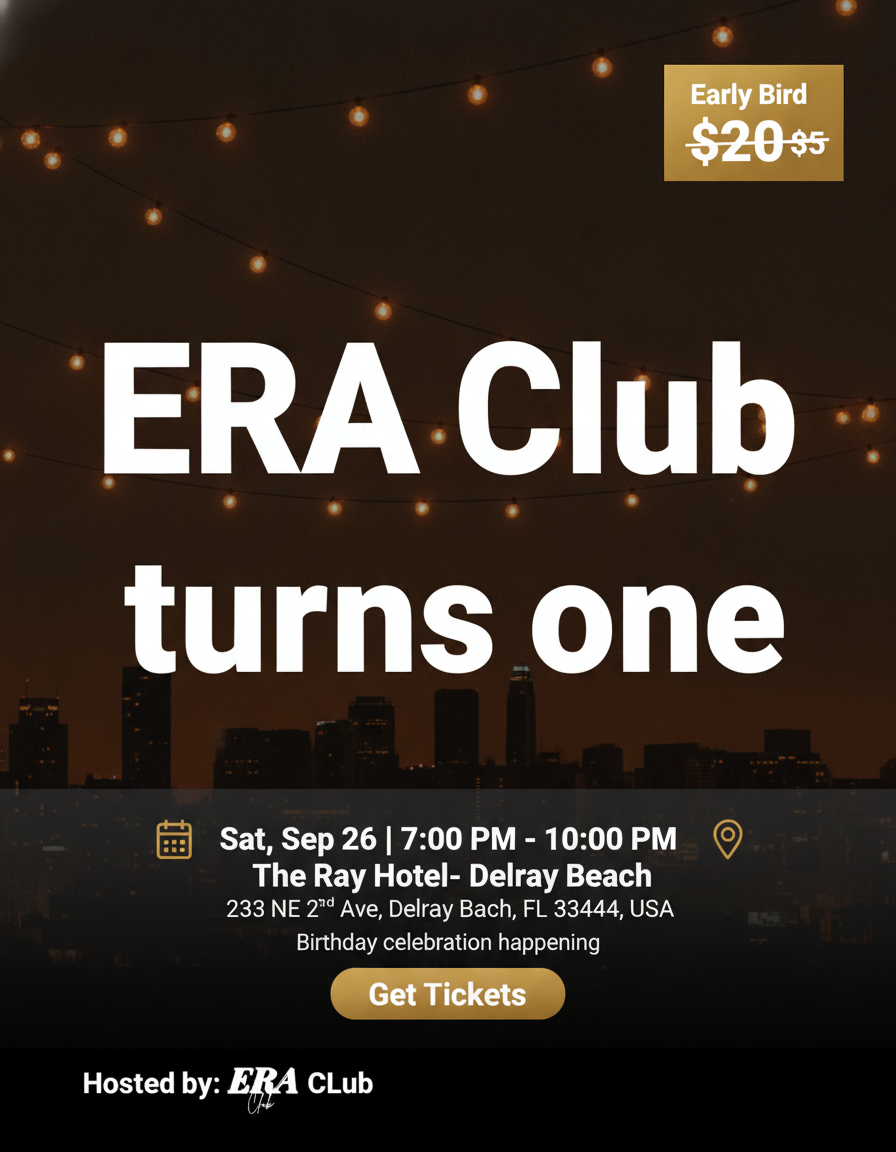 ERA CLUB 1ST BIRTHDAY BASH