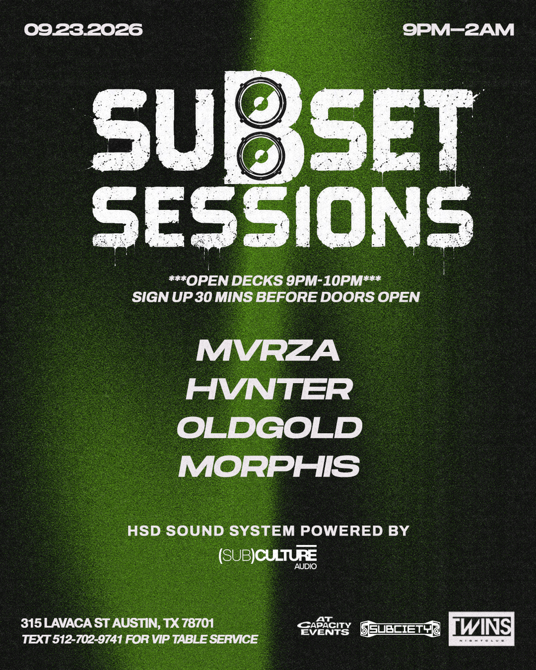 SUBSET SESSIONS 