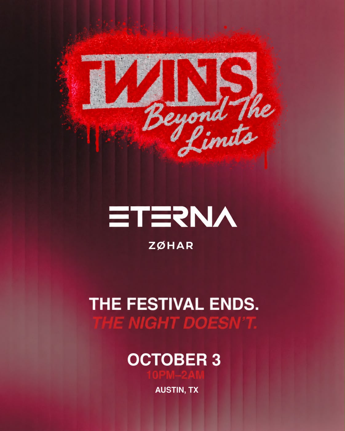 Twins Beyond The Limits: ETERNA - Oct 3rd