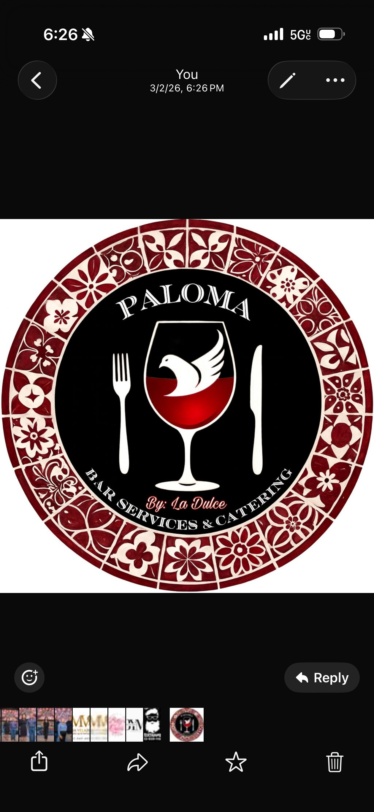 Paloma Bar Services & Catering logo